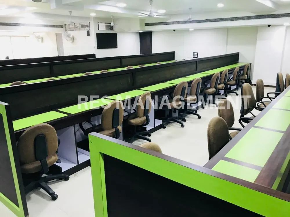 Fully Furnished office for Rent iscon cross road 3 cabin conference 60 seating