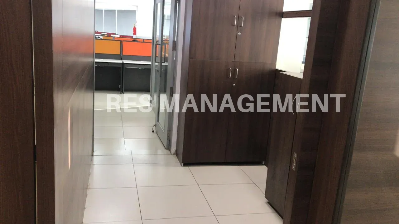 Fully Furnished office for Rent prahladnagar 4 cabin 120 seating  conference 